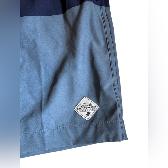 Land To Water Swim Trunks Shorts Swimwear Men’s Size XXL Blue With Pockets NEW - Picture 2 of 8